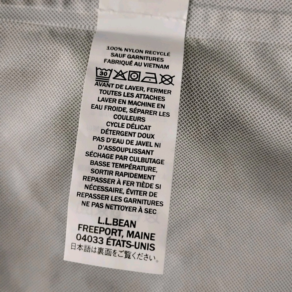LL Bean Trail Model Rain Jacket Womens 3XL Navy Blue Waterproof Packable Plus Sz - Picture 8 of 14